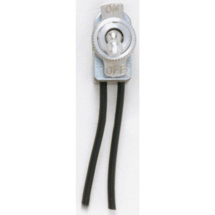 Satco 90-1106 Toggle Switch, Nickel Plated