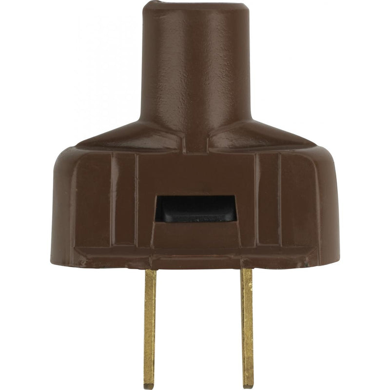 Satco 90-1114 Plug With Terminal Screws, Brown