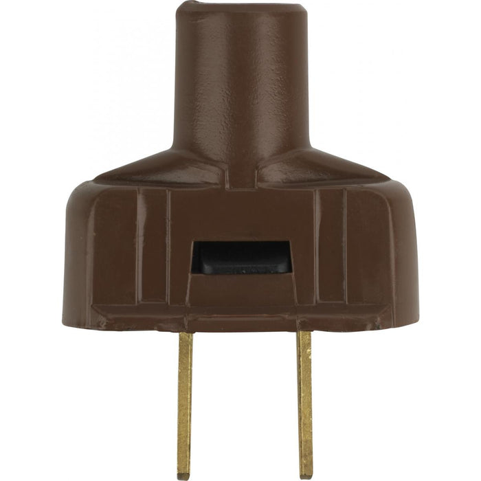Satco 90-1114 Plug With Terminal Screws, Brown