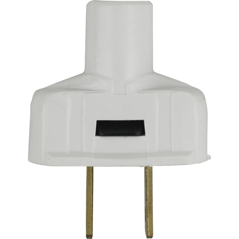 Satco 90-1115 Plug With Terminal Screws, White