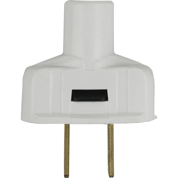 Satco 90-1115 Plug With Terminal Screws, White