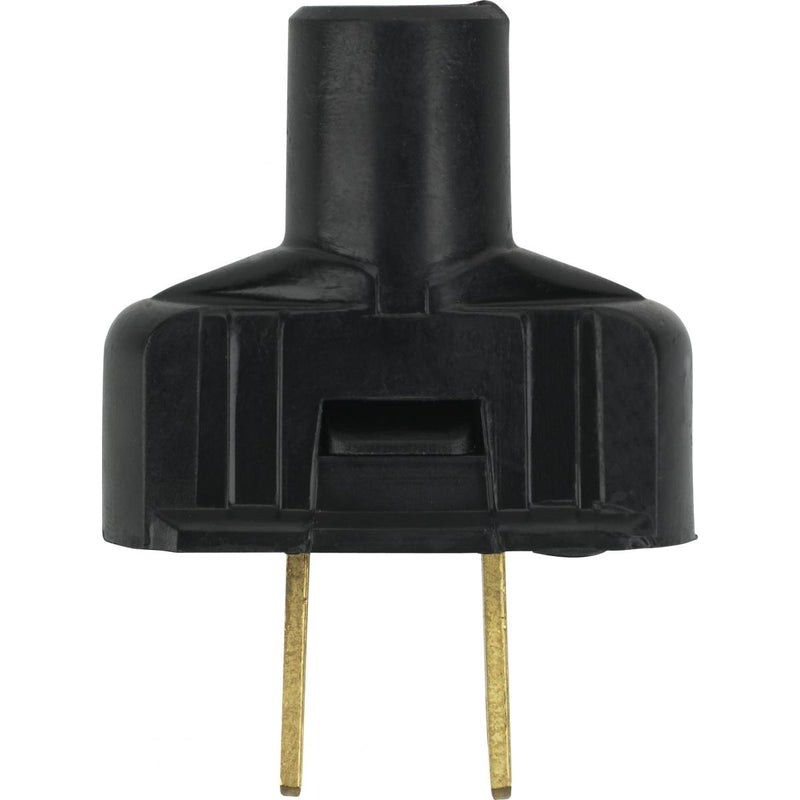 Satco 90-1116 Plug With Terminal Screws, Black