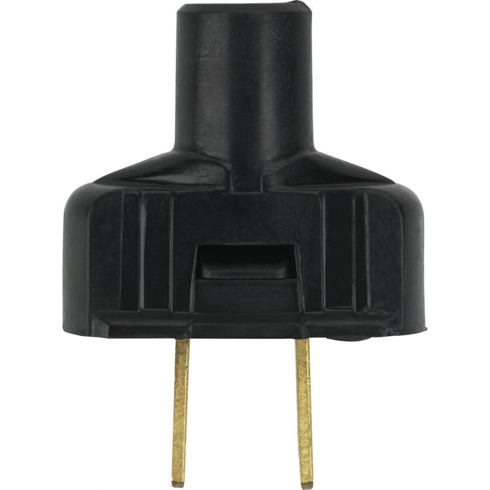 Satco 90-1116 Plug With Terminal Screws, Black