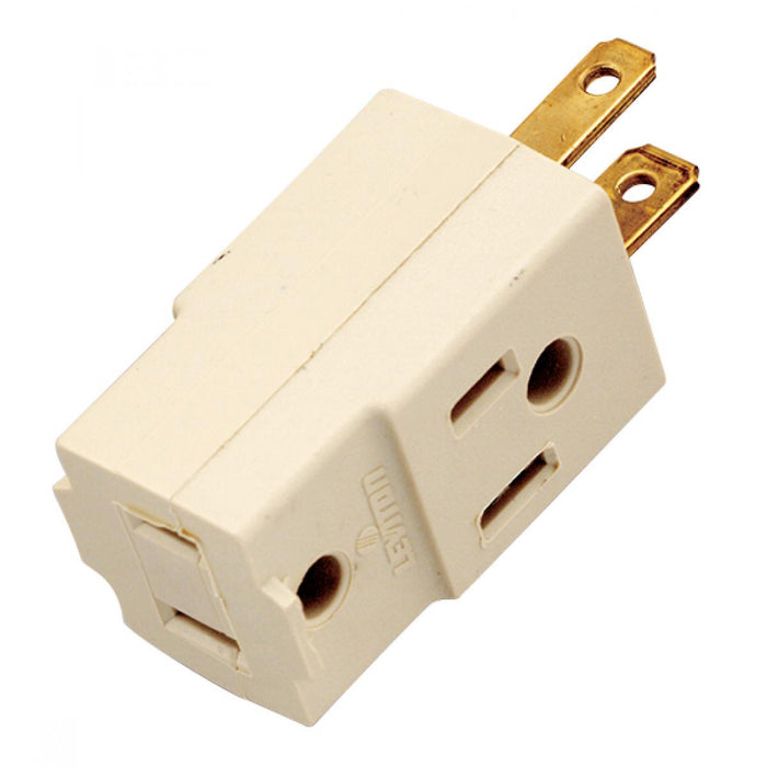 Satco 90-1120 Triple Cube Tap, Ivory