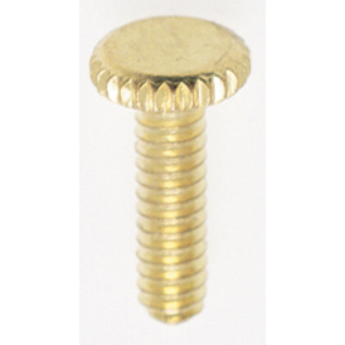 Satco 90-1154 Head Thumb Screw, Brass Plated
