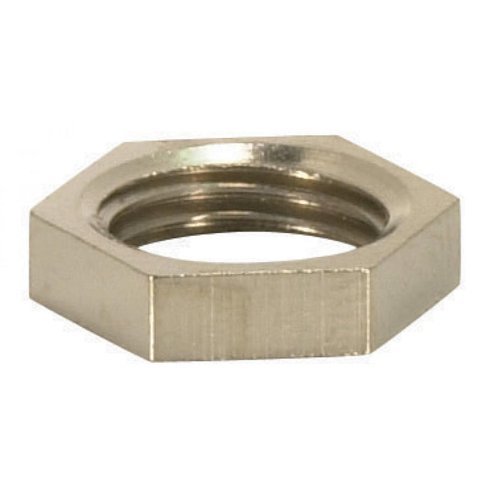 Satco 90-1385 Hexagon Locknut, Nickel Plated