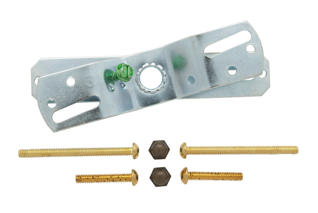 Satco 90-1407 1-5/8" Wired Wall Bracket With Bottom Turn Knob Switch, Antique Brass