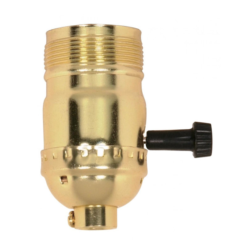 Satco 90-1410 Socket, Brite Gilt