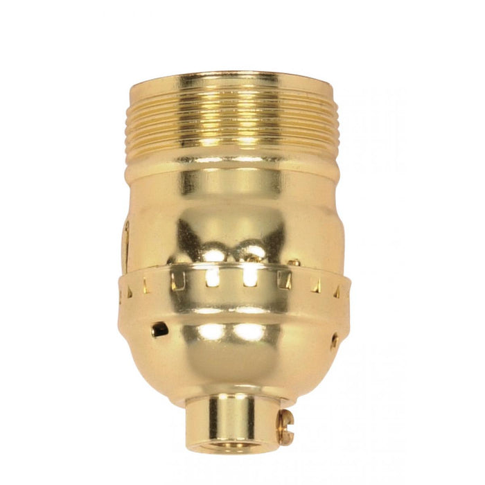 Satco 90-1412 Socket, Brite Gilt