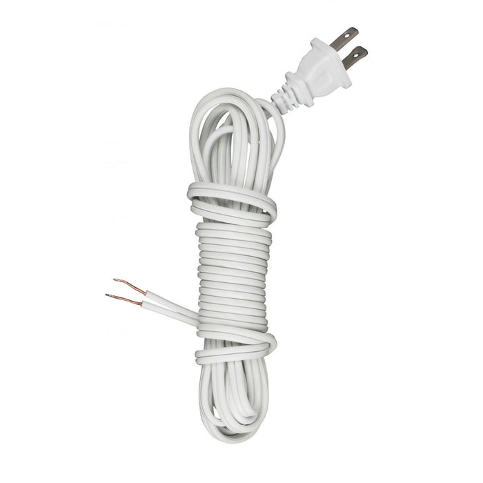 Satco 90-1413 12'Cord Set, White