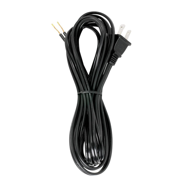 Satco 90-1415 12'Cord Set, Black