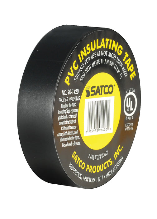 Satco 90-1420 Electrical Tape, Black