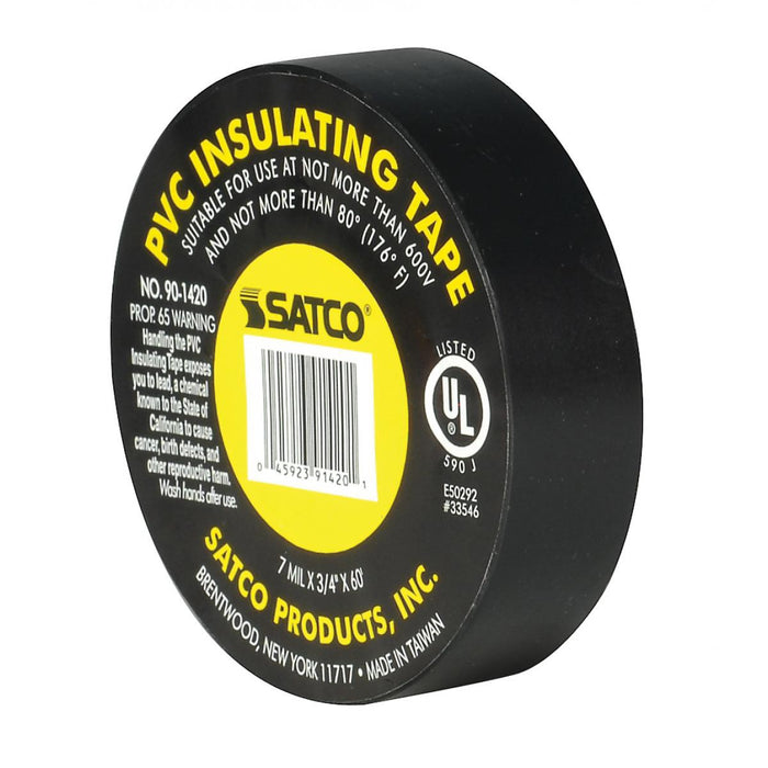 Satco 90-1420 Electrical Tape, Black