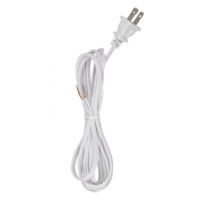 Satco 90-1523 Cord Set, White