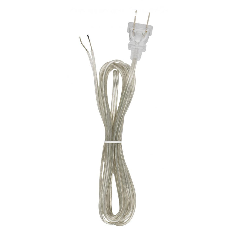 Satco 90-1527 Cord Sets, Clear Silver