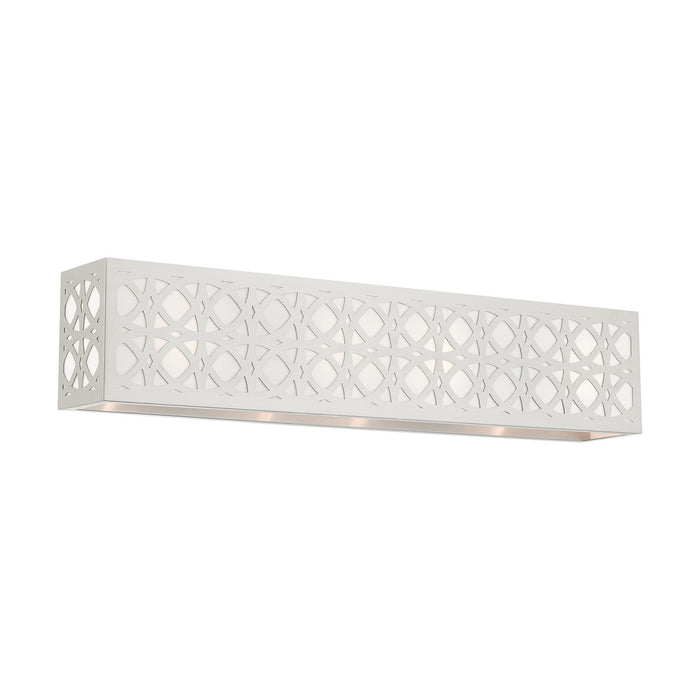 Livex Lighting 17133-91 Four Light Vanity, Brushed Nickel