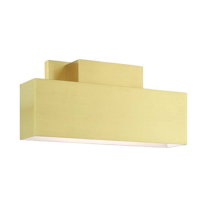 Livex Lighting 22424-12 Two Light Outdoor Wall Sconce, Satin Brass