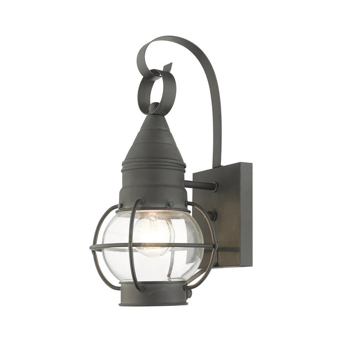 Livex Lighting 26900-61 One Light Outdoor Wall Lantern, Charcoal