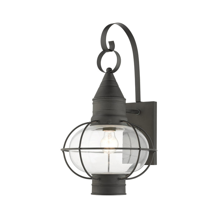 Livex Lighting 26904-61 One Light Outdoor Wall Lantern, Charcoal
