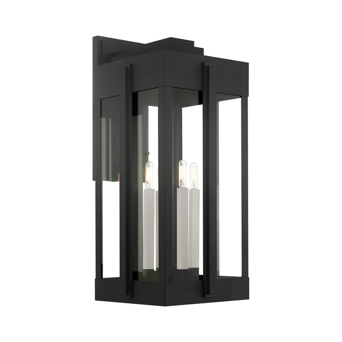 Livex Lighting 27716-04 Four Light Outdoor Wall Lantern, Black