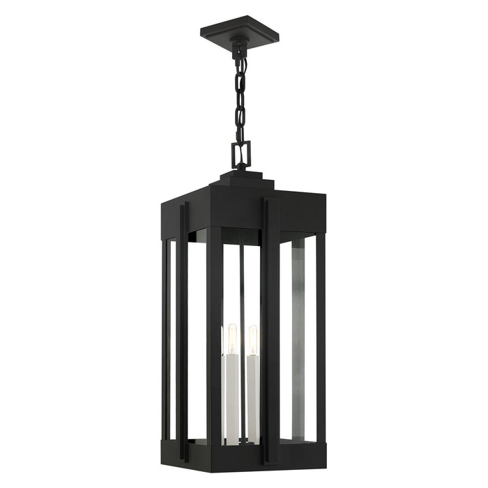 Livex Lighting 27720-04 Four Light Outdoor Pendant, Black