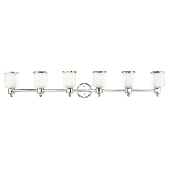 Livex Lighting 40216-35 Six Light Vanity, Polished Nickel