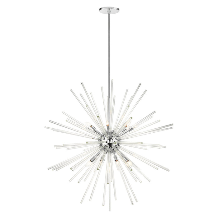 Livex Lighting 41260-05 16 Light Foyer Pendant, Polished Chrome