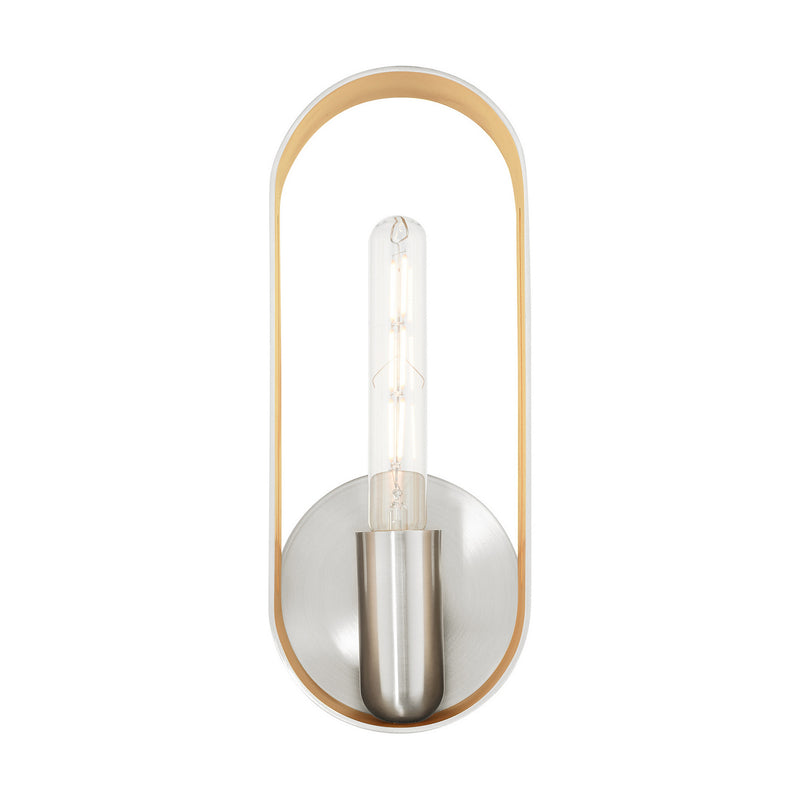 Livex Lighting 45762-91 One Light Wall Sconce, Brushed Nickel