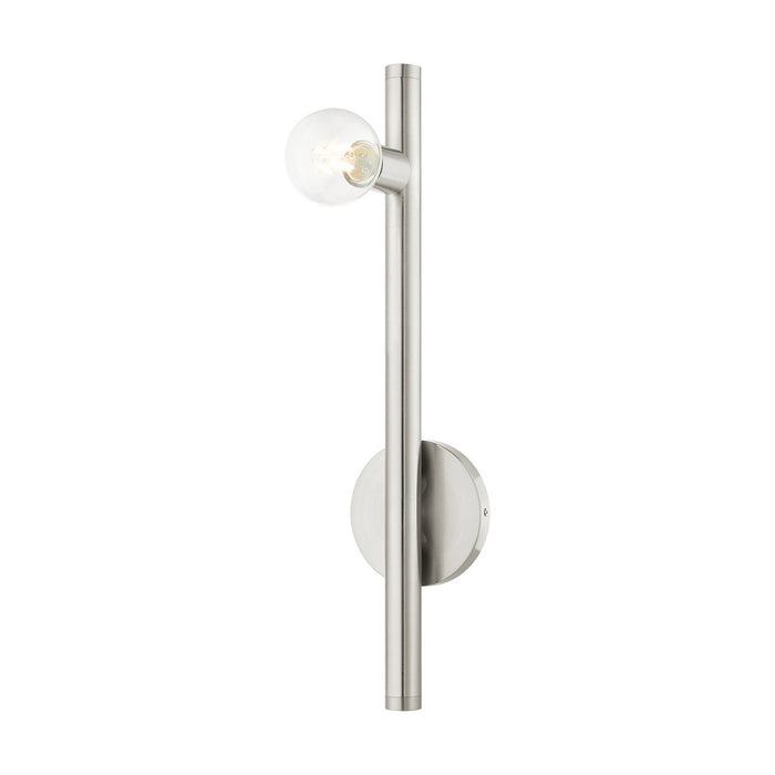Livex Lighting 45861-91 One Light Wall Sconce, Brushed Nickel