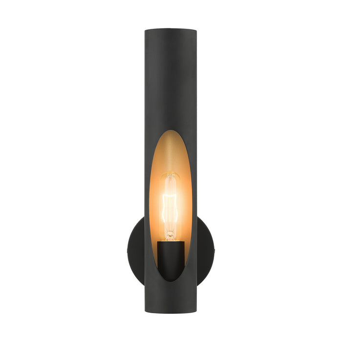 Livex Lighting 45891-04 One Light Wall Sconce, Black