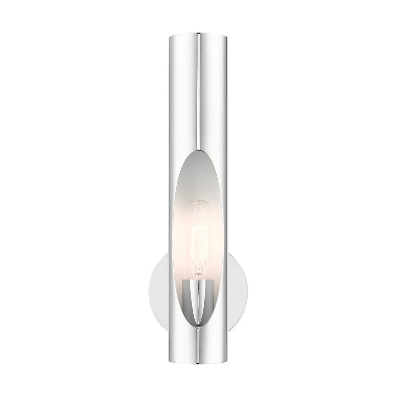 Livex Lighting 45891-05 One Light Wall Sconce, Polished Chrome