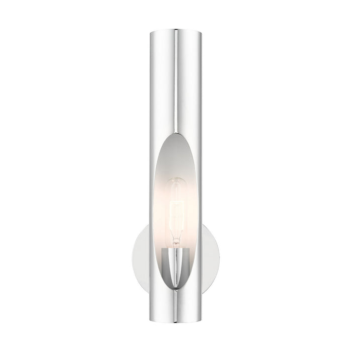 Livex Lighting 45891-05 One Light Wall Sconce, Polished Chrome