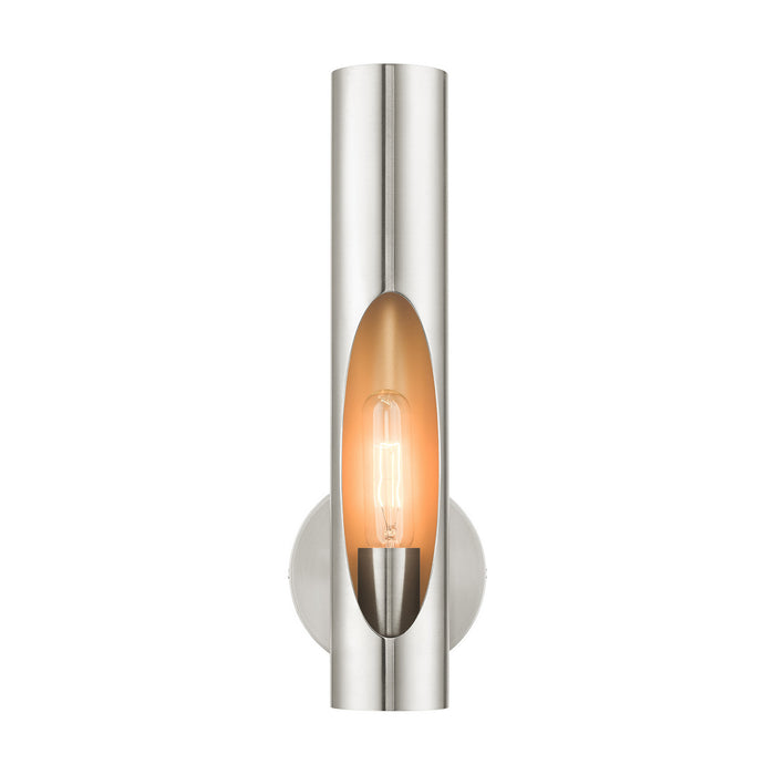 Livex Lighting 45891-91 One Light Wall Sconce, Brushed Nickel