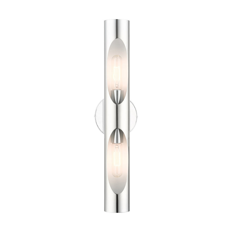 Livex Lighting 45892-05 Two Light Wall Sconce, Polished Chrome