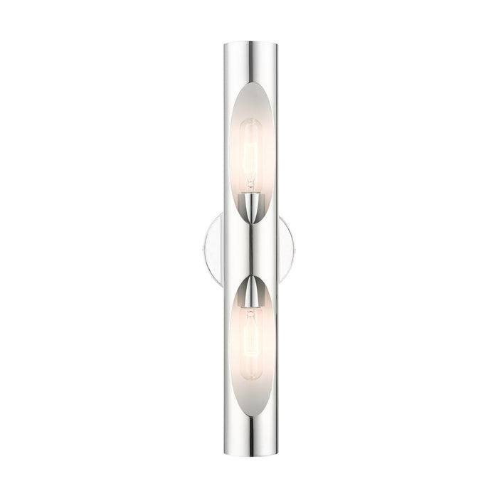 Livex Lighting 45892-05 Two Light Wall Sconce, Polished Chrome