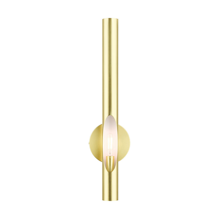 Livex Lighting 45911-12 One Light Wall Sconce, Satin Brass