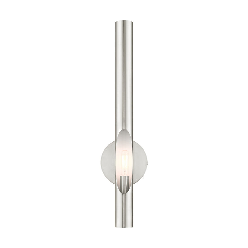 Livex Lighting 45911-91 One Light Wall Sconce, Brushed Nickel