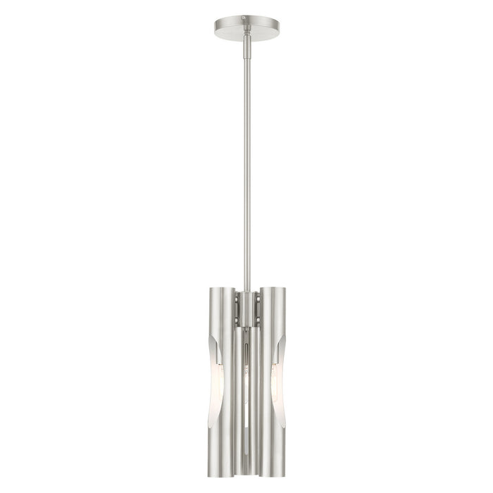 Livex Lighting 45913-91 Three Light Chandelier, Brushed Nickel