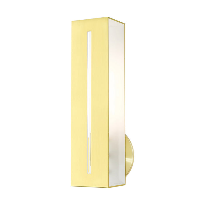 Livex Lighting 45953-12 One Light Wall Sconce, Satin Brass