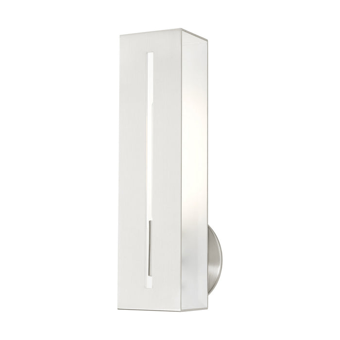 Livex Lighting 45953-91 One Light Wall Sconce, Brushed Nickel