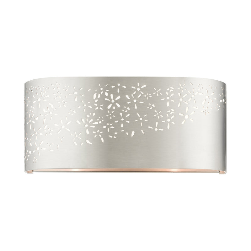 Livex Lighting 46261-91 Two Light Vanity, Brushed Nickel