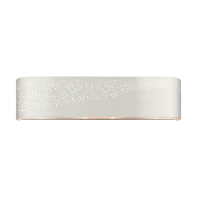 Livex Lighting 46262-91 Four Light Vanity, Brushed Nickel