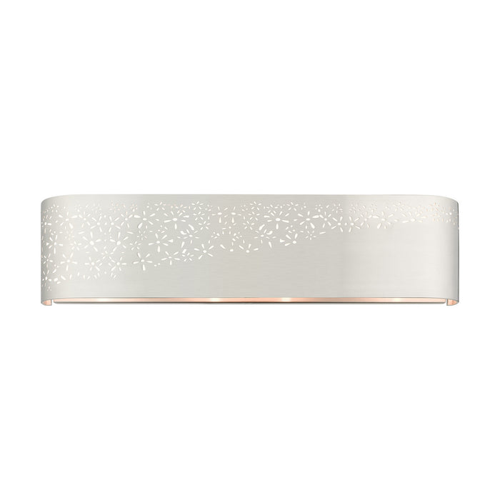 Livex Lighting 46262-91 Four Light Vanity, Brushed Nickel