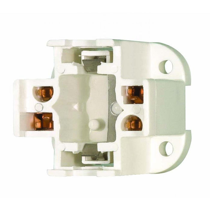 Satco 90-1551 Socket, Aluminum / Frost