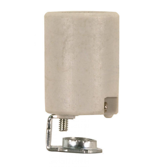 Satco 90-1554 Socket, Cream