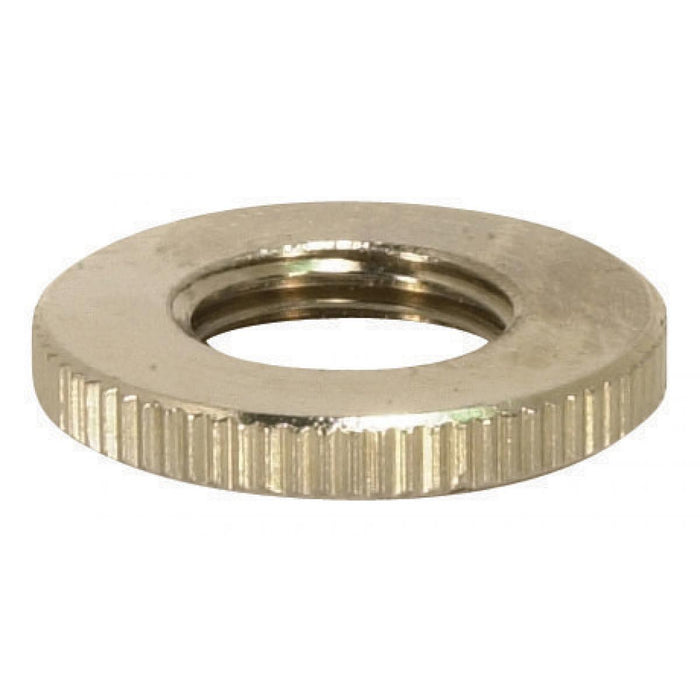 Satco 90-1577 Knurled Locknut, Nickel Plated