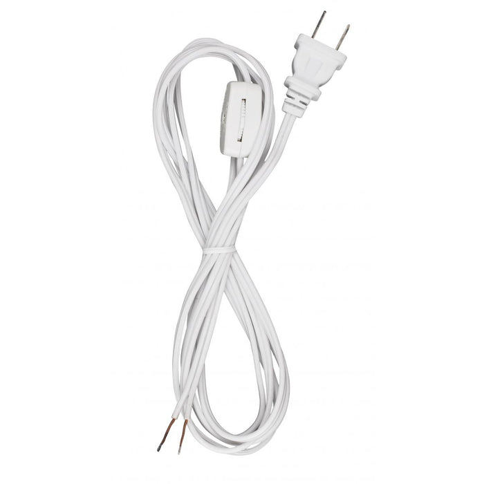 Satco 90-1581 Cord Set, White