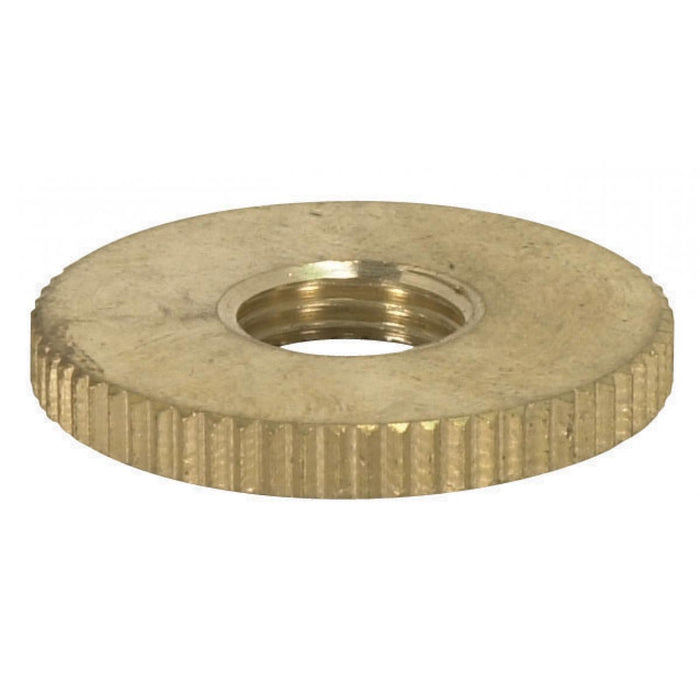 Satco 90-1601 Knurled Locknut, Unfinished