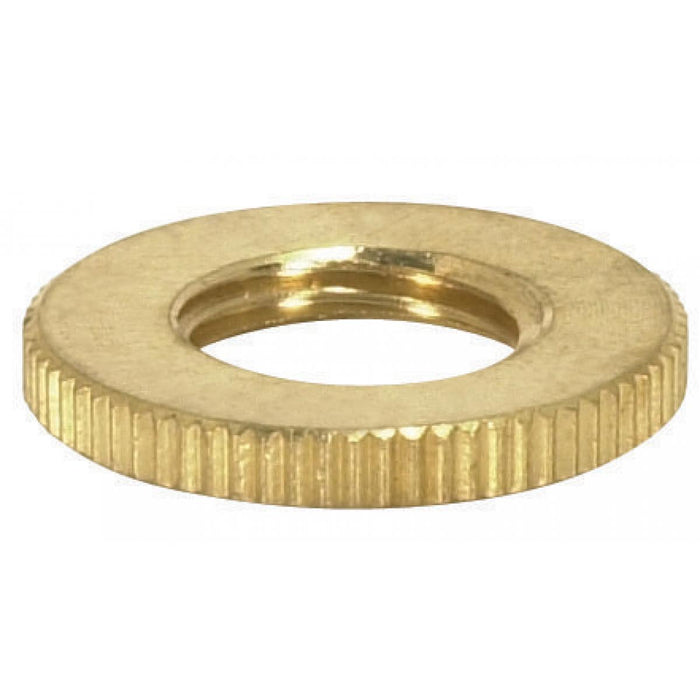 Satco 90-1623 Knurled Locknut, Unfinished