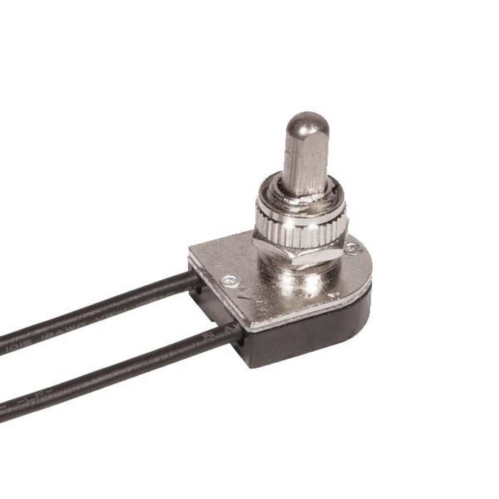 Satco 90-1676 Push Switch, Nickel Plated